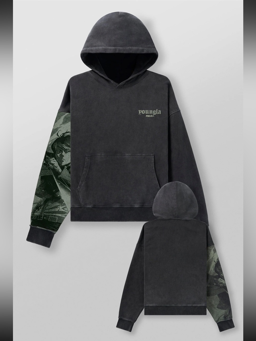 YoungLA 5129 - AOT© X YLA PULLOVER HOODIE
Color: Sword Levi
Size: XL